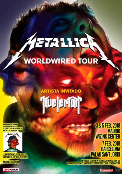 Metallica-hardwired-gira-peninsular-madrid-barcelona-2018