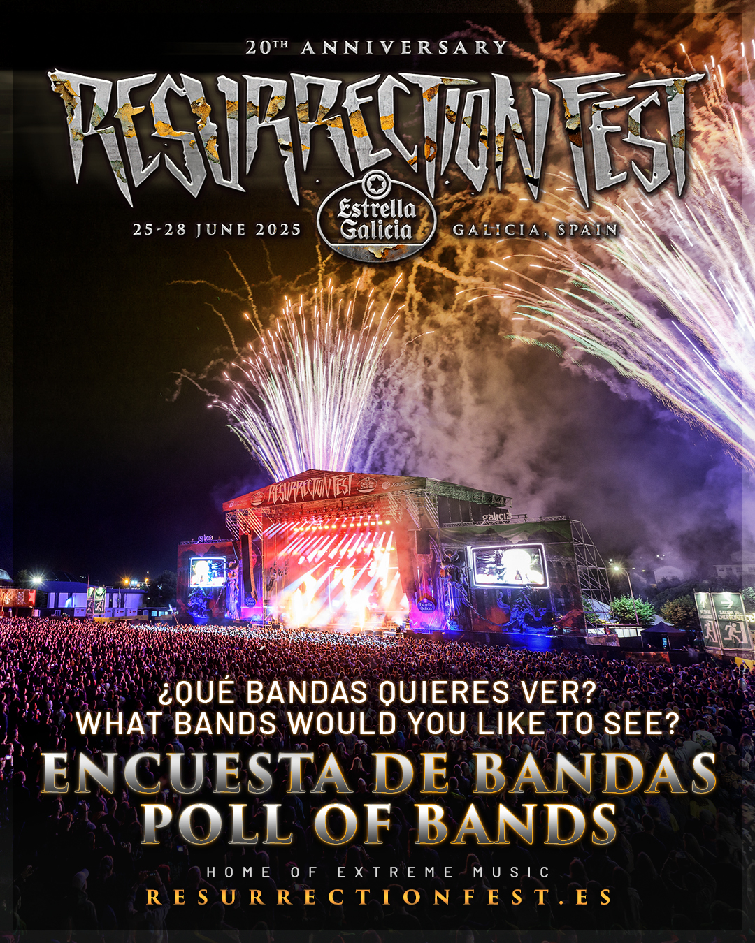 Resurrection Fest Estralicia 2025: Encuesta de bandas / Poll of bands